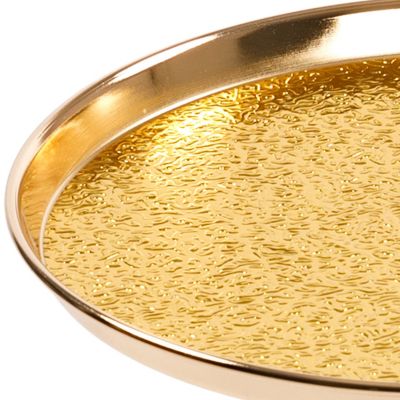 Streamdale Adjustable Marble Side Table Gold & White