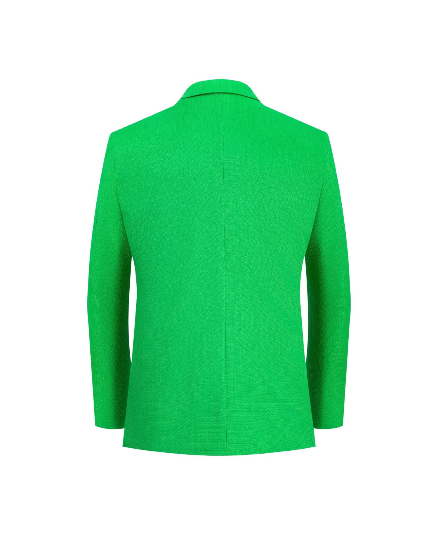 Boys Green Slim Fit Clasic Blazer
