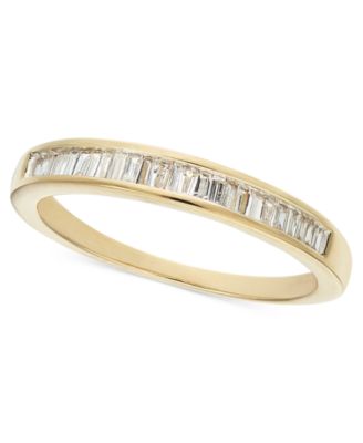 Diamond Baguette Band (1/7 ct. t.w.) in 14k White Gold, Gold, or Rose Gold