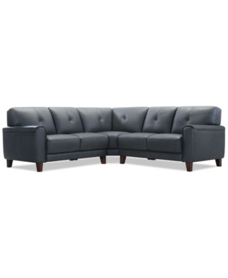 Ashlinn 3-Pc. Leather L Sectional, Exclusively at Macy's