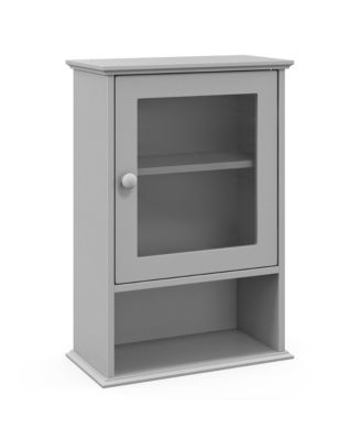 Wall Mounted Bathroom Cabinet Storage Organize Hanging Medicine Adjustable Shelf