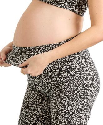 Maternity The Ultimate Over the Bump Crop Flare Legging