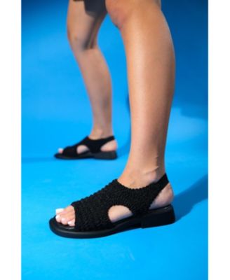 Weave Leather Woven Sandal (Women)