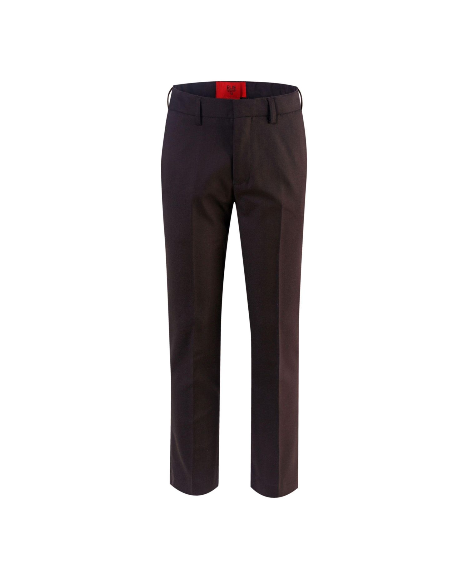 Big Boys Brown Slim Fit Dress Pants