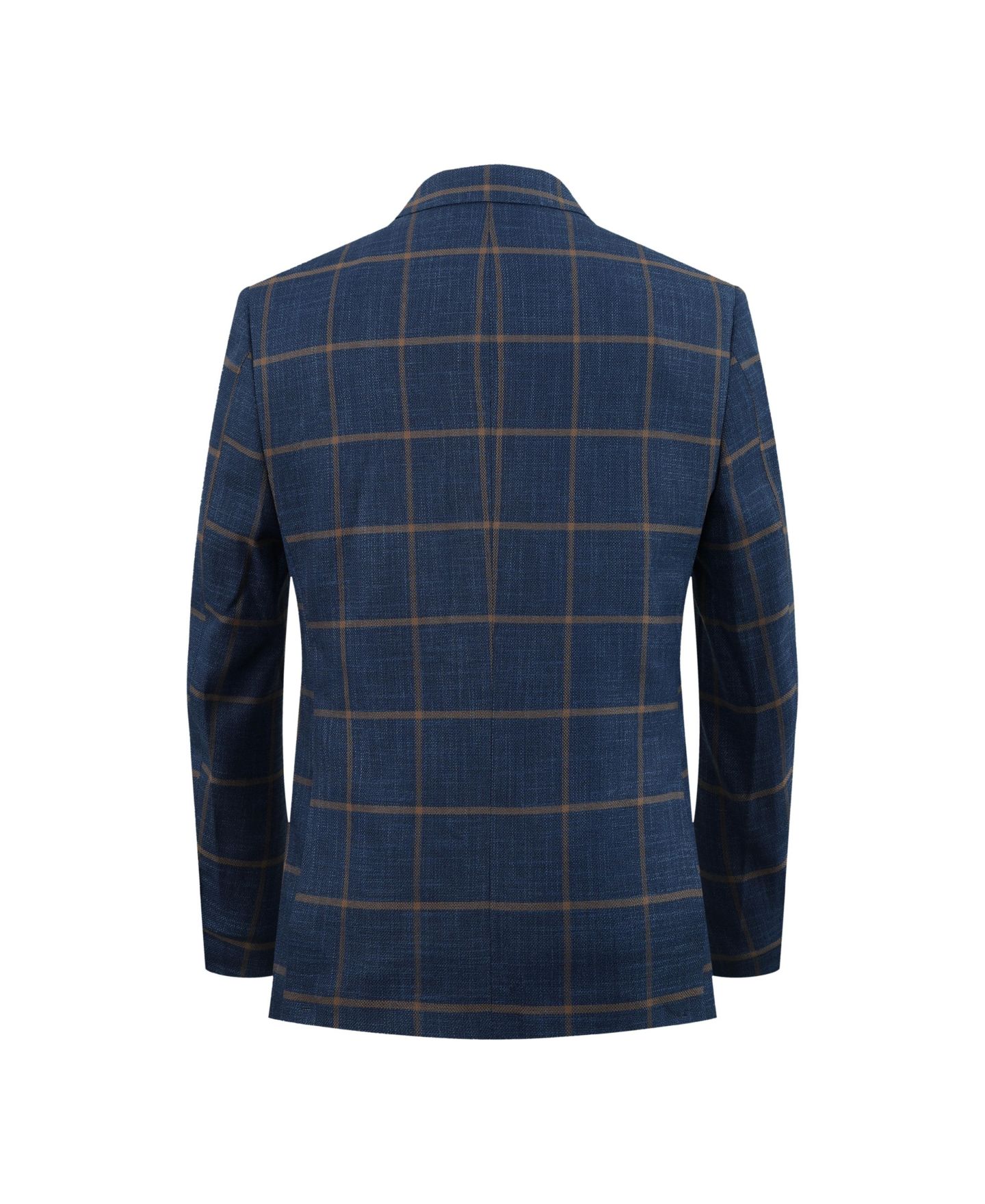 Куртка Elie Balleh Navy Slim Fit Plaid Jacket для мальчиков, цвет: Тёмно-синий — фото 2