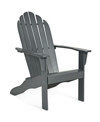 2PCS Wooden Classic Adirondack Chair Lounge Chair Outdoor Patio