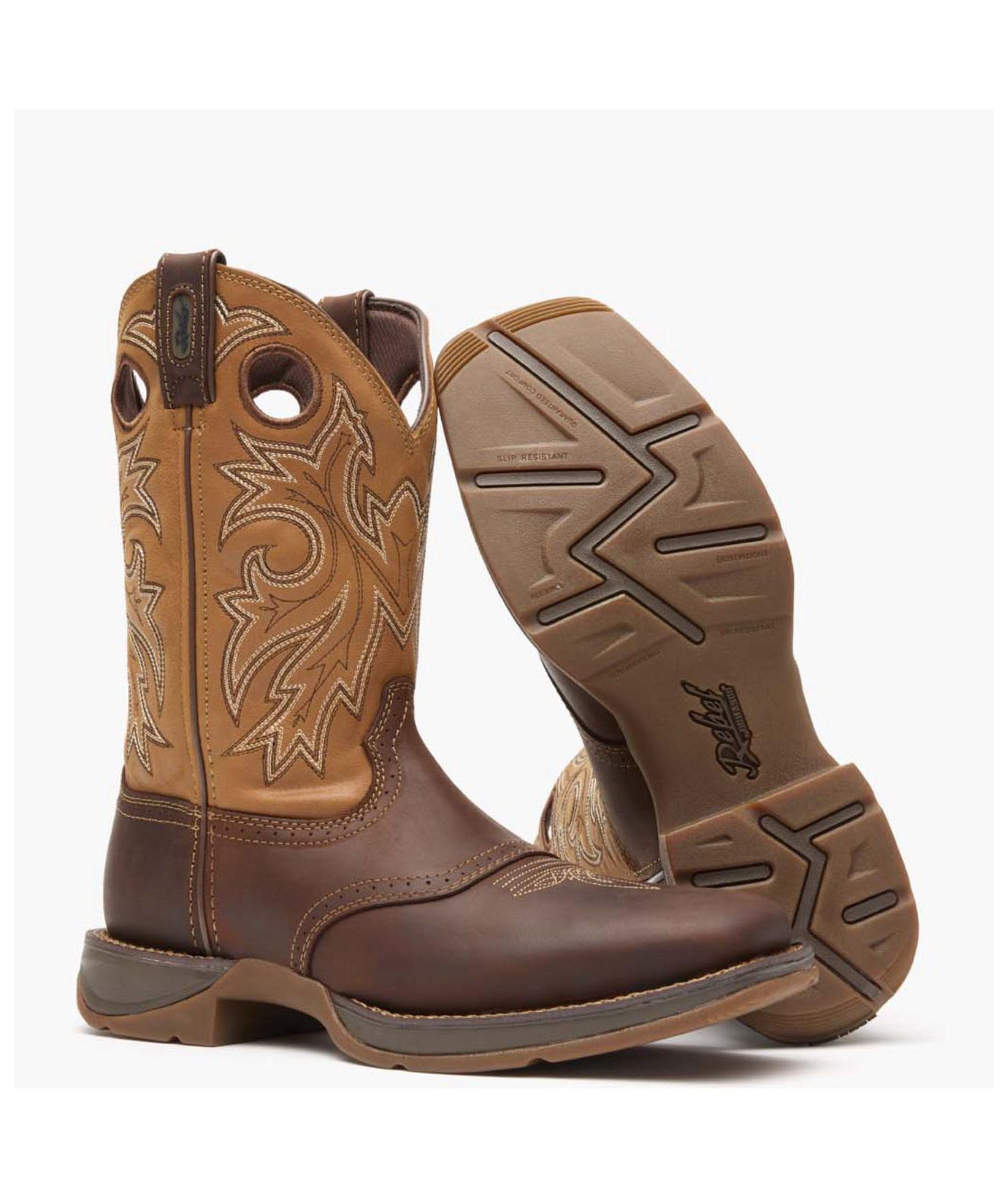 Мужские ботинки Durango Rebel by Saddle Up Western Boot, цвет: Коричневый / Светло-коричневый — фото 2