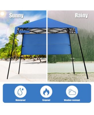 7 x 7 Feet Pop-up Canopy Tent with Carry Bag and 4 Stakes