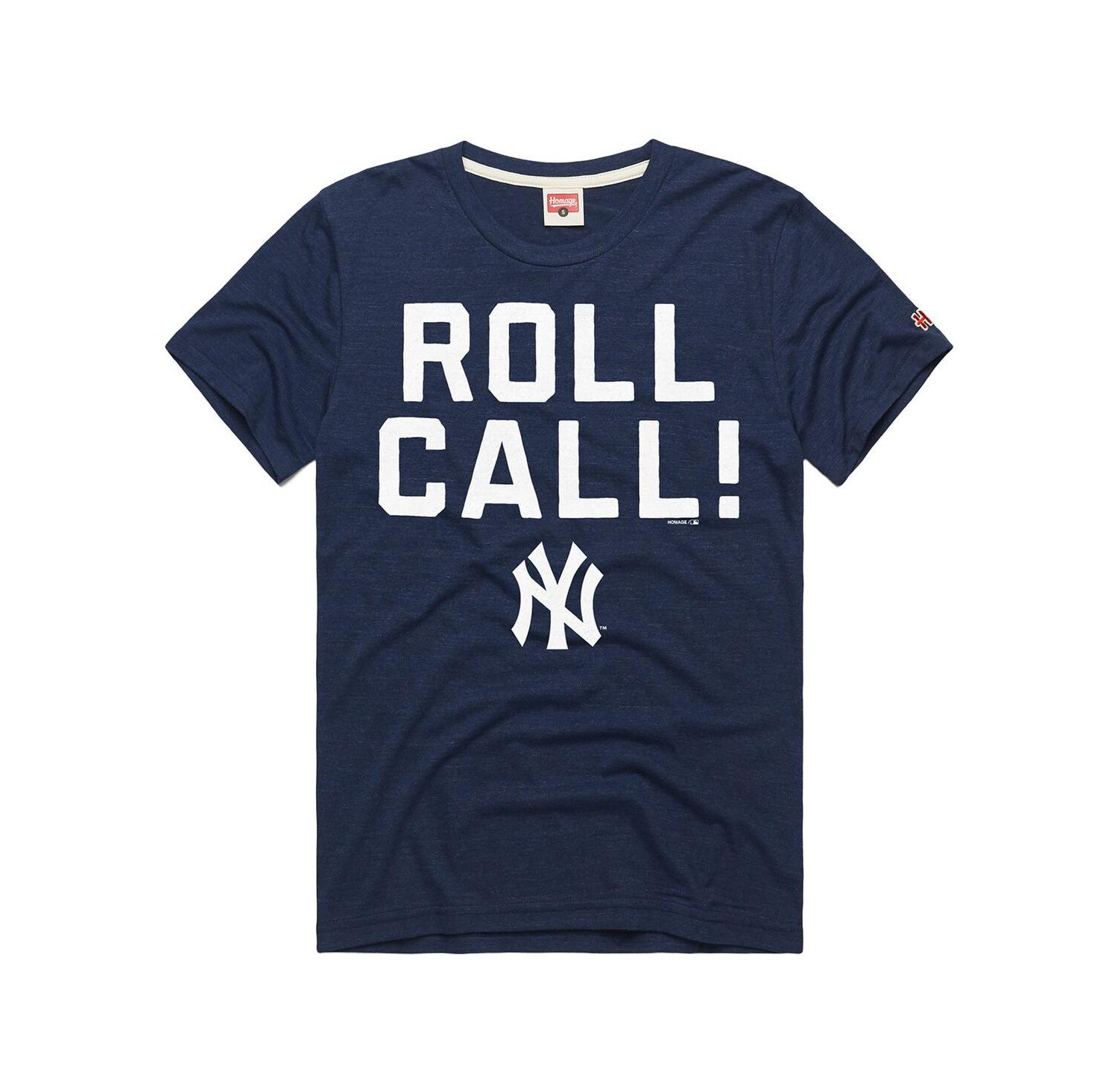 Men's Navy New York Yankees Hyper Local Tri-Blend T-Shirt