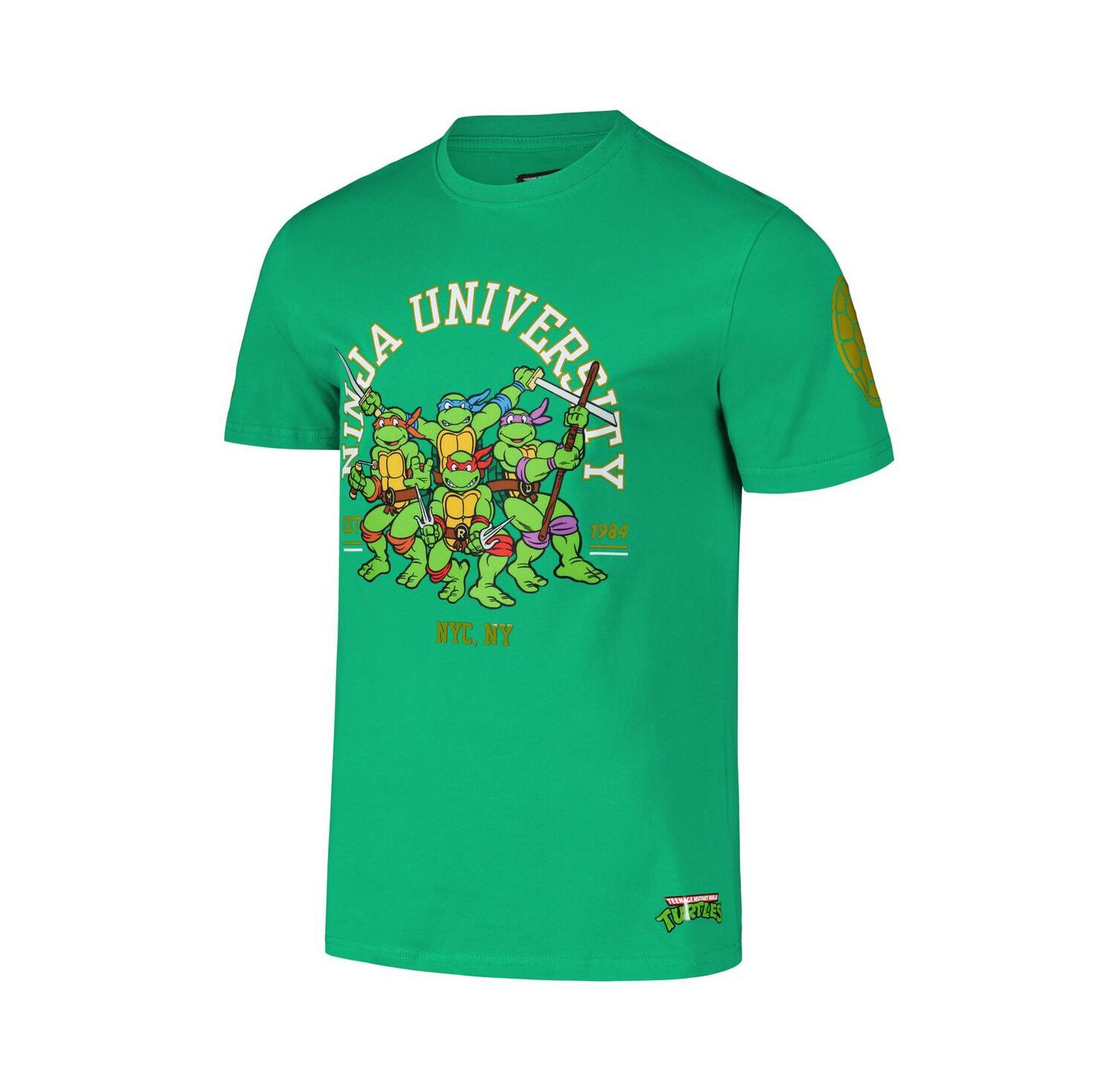 Men's Kelly Green Teenage Mutant Ninja Turtles Ninja University T-Shirt