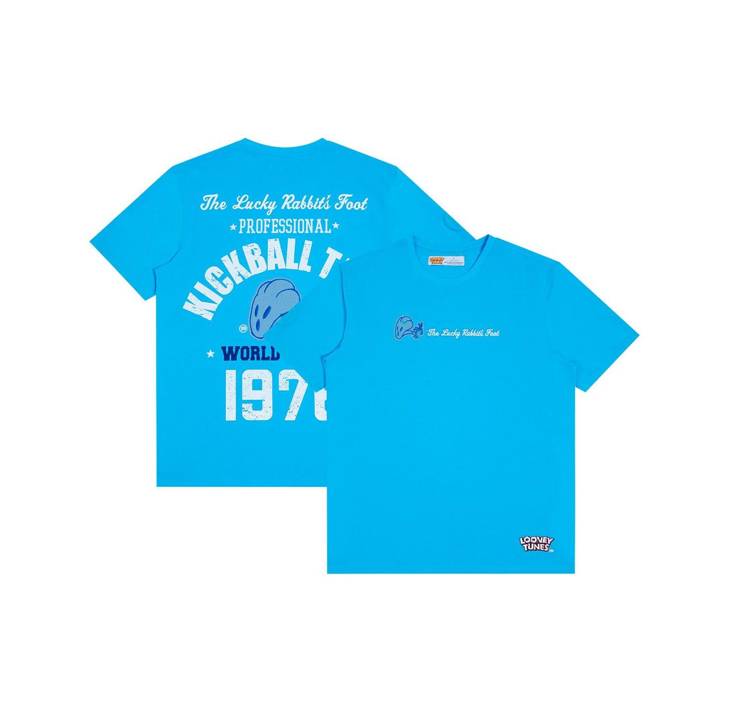 Men's Blue Looney Tunes Kickball Team T-Shirt