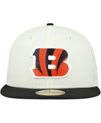 Men's Cream/Black Cincinnati Bengals Main 59FIFTY Fitted Hat
