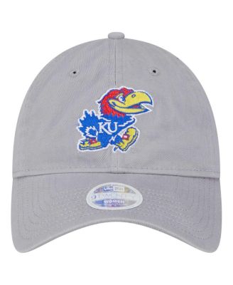 Women's Gray Kansas Jayhawks Logo 9TWENTY Adjustable Hat