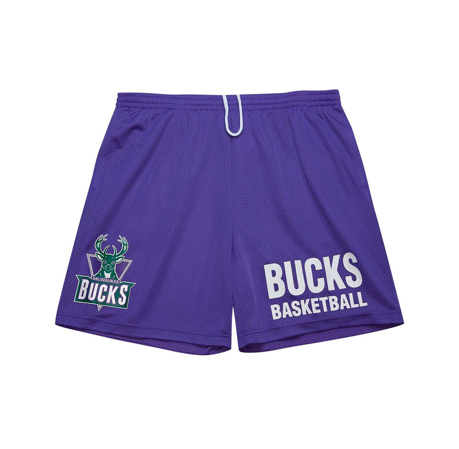 Men's Purple Milwaukee Bucks Hardwood Classics Gameday Mesh Shorts