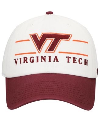 Men's White Virginia Tech Hokies Gridiron Clean Up Adjustable Hat