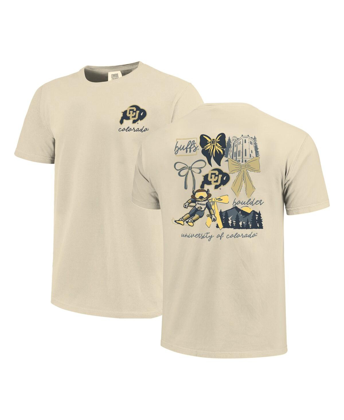 Women's Cream Colorado Buffaloes Coquette T-Shirt - Cream