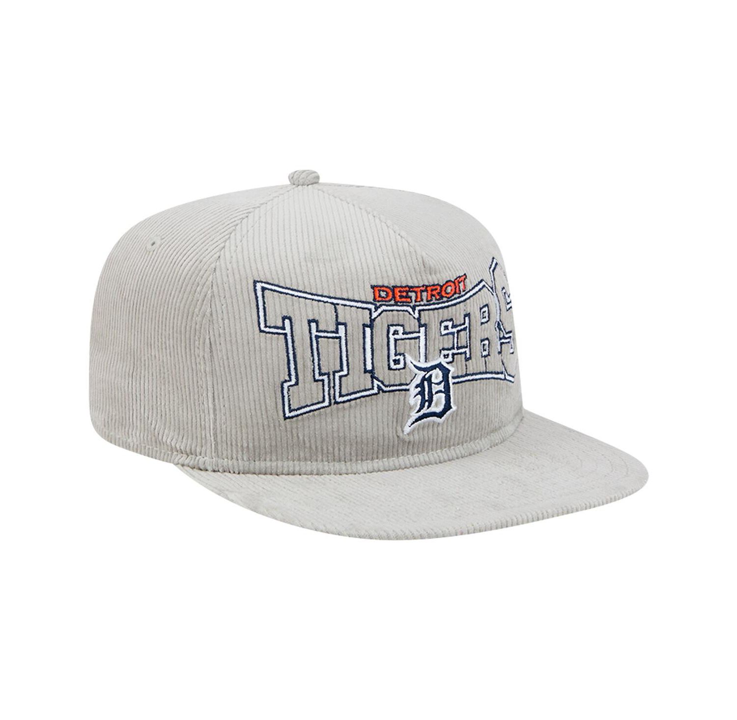 Men's Gray Detroit Tigers Corduroy Golfer Snapback Hat