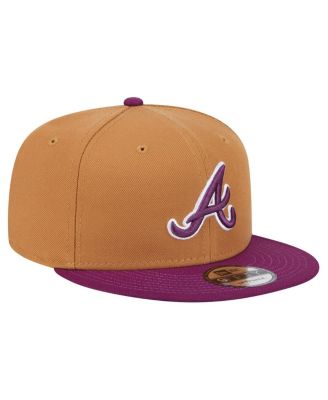 Men's Brown/Purple Atlanta Braves Color Pack Two-Tone 9FIFTY Snapback Hat