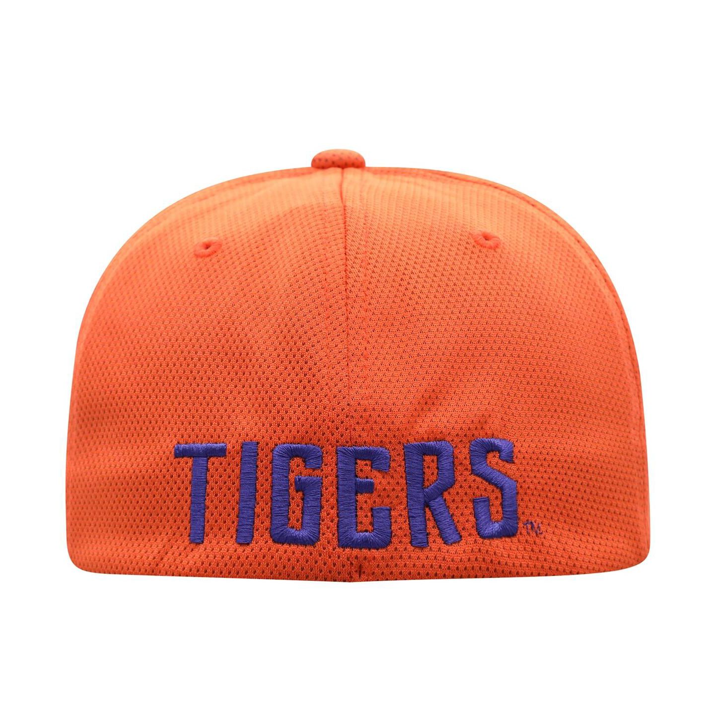 Мужской головной убор Top of the World Orange Clemson Tigers Reflex 2.0 Flex Fit Hat — фото 4