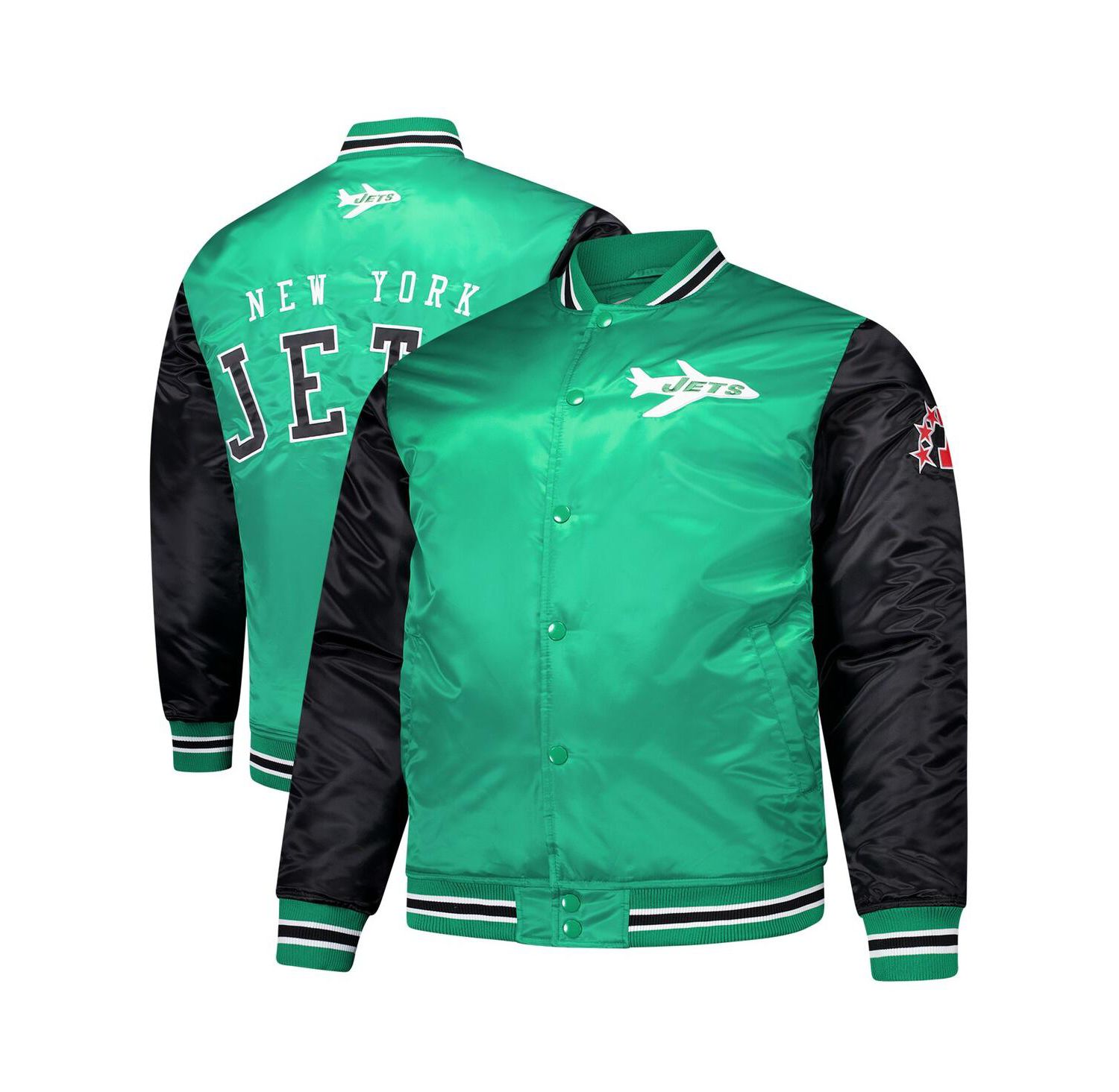 Men's Kelly Green New York Jets Team Satin Jacket