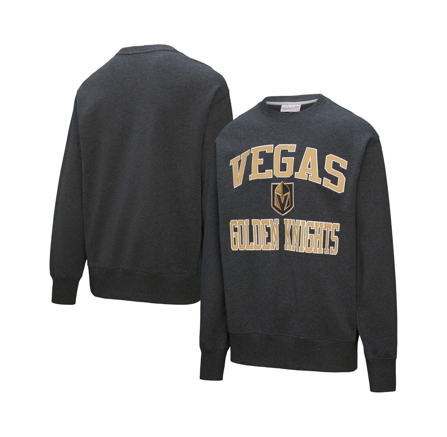 Men's Black Vegas Golden Knights Playoff Win Fleece Pullover Sweatshirt