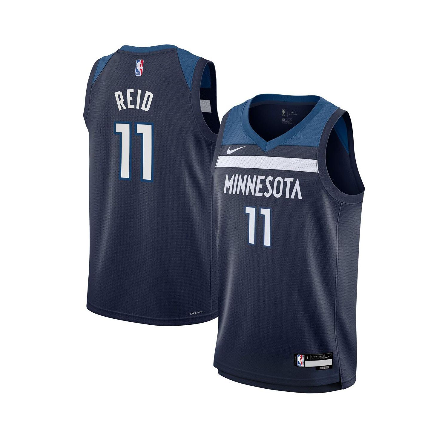 Big Boys and Girls Naz Reid Navy Minnesota Timberwolves Swingman Jersey - Icon Edition
