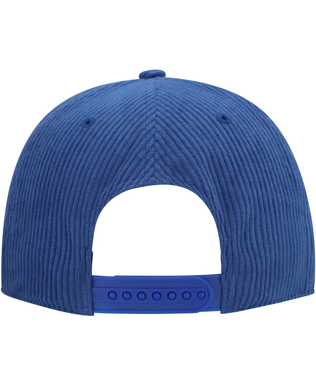 47 Brand Men's Royal Golden State Warriors Double Header Sidepatch Cord Hitch Adjustable Hat
