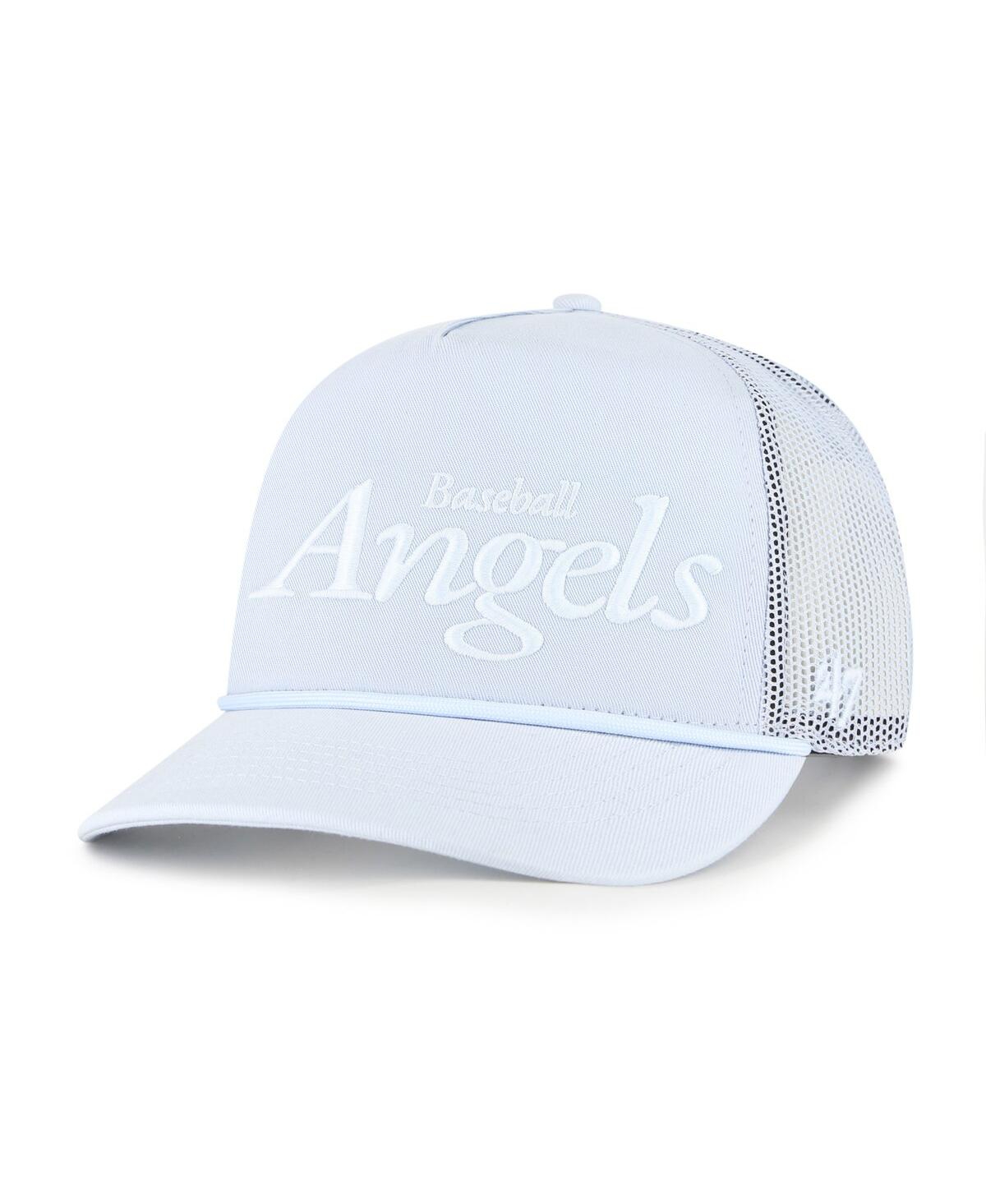 47 Brand Women's Light Blue Los Angeles Angels Foundation Script Hitch Adjustable Trucker Hat
