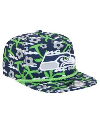 Men's Navy Seattle Seahawks Wakey Wakey Golfer Snapback Hat