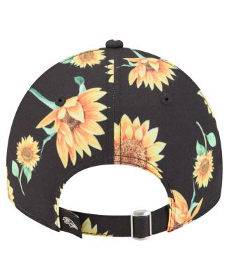 Women's Black Baltimore Ravens Adventure Sunflower 9TWENTY Adjustable Hat