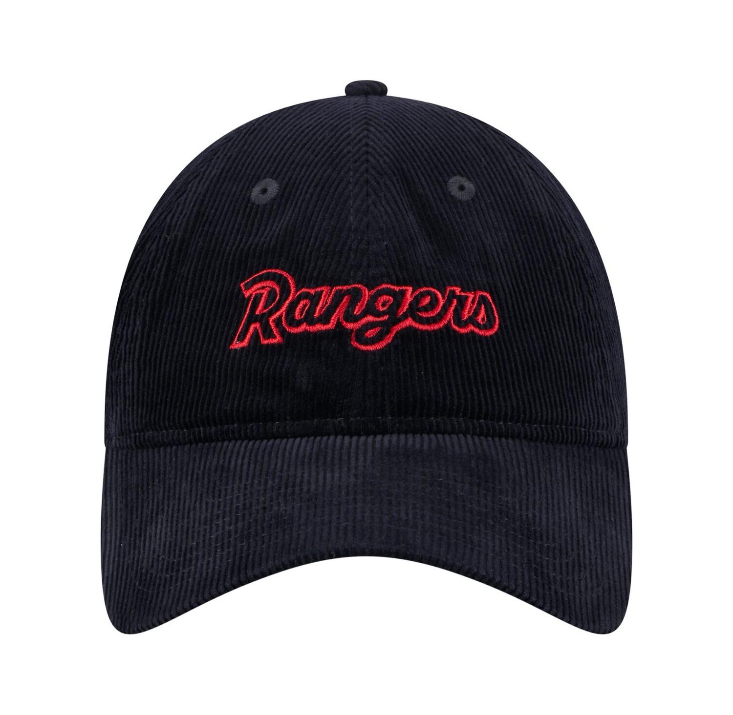 Women's Dark Blue Texas Rangers Corduroy 9TWENTY Adjustable Hat