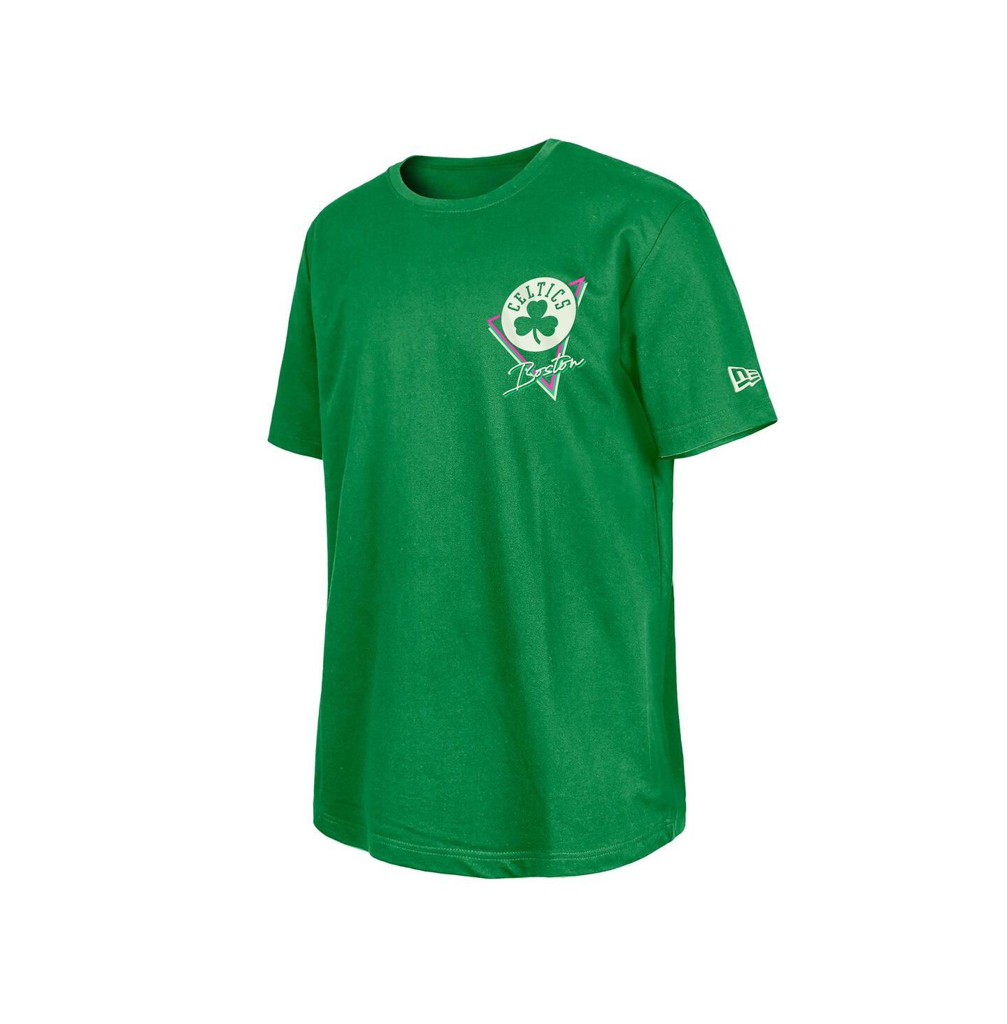 Мужская футболка New Era Green Boston Celtics Glow-in-the-Dark — фото 2