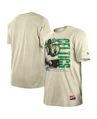 New Era - Men's Cream Boston Celtics Distressed Throwback Vintage Color Pack T-Shirt