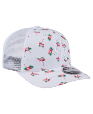 Men's White Colorado Rockies Flamingo Mesh Back 9SEVENTY Stretch-Snap Hat