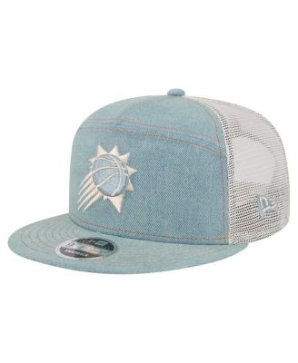 New Era - Men's Phoenix Suns Adventure Denim Split Panel 9FIFTY Snapback Trucker Hat