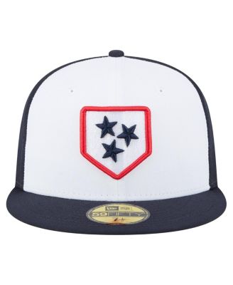 Men's White/Black Nashville Sounds Authentic Collection 59FIFTY Fitted Hat