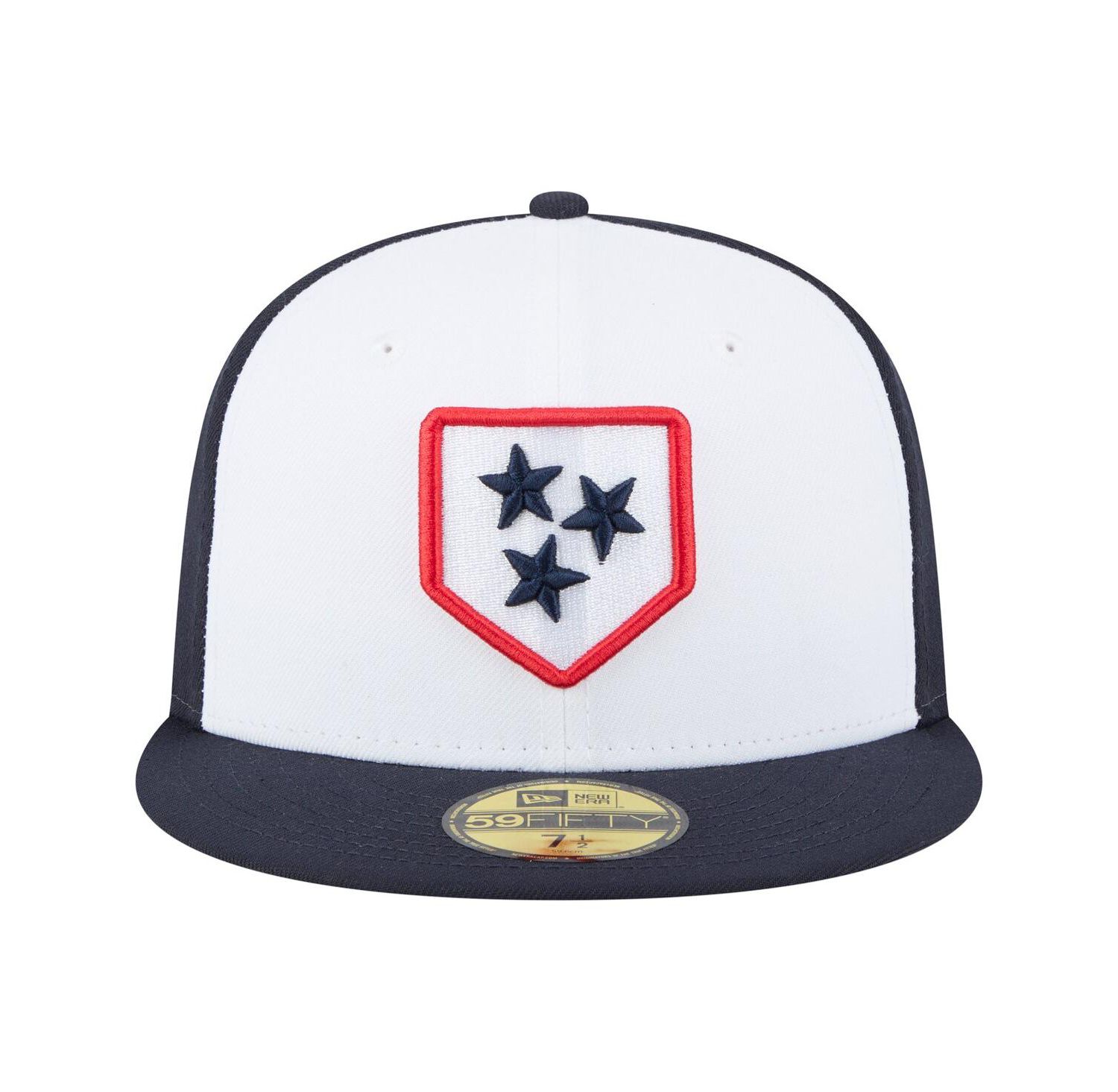Men's White/Black Nashville Sounds Authentic Collection 59FIFTY Fitted Hat