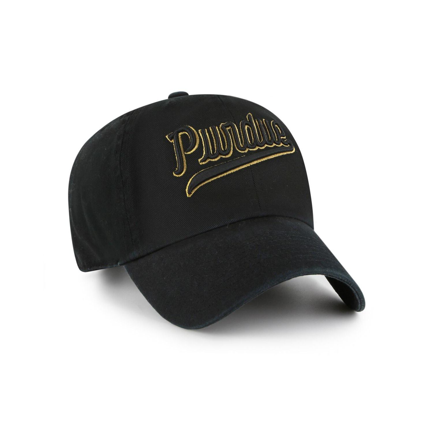 Men's Black Purdue Boilermakers Vault Clean Up Adjustable Hat