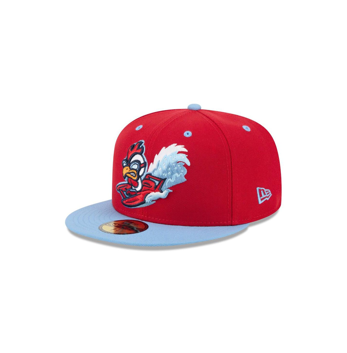 Мужская кепка New Era Red Tri-City Dust Devils Theme Nights 59FIFTY Fitted Hat — фото 1