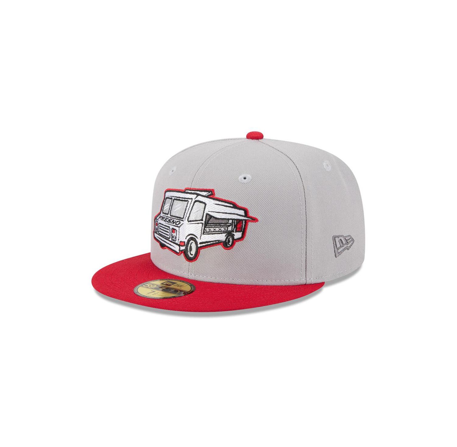 Men's Gray Fresno Grizzlies Theme Nights 59FIFTY Fitted Hat