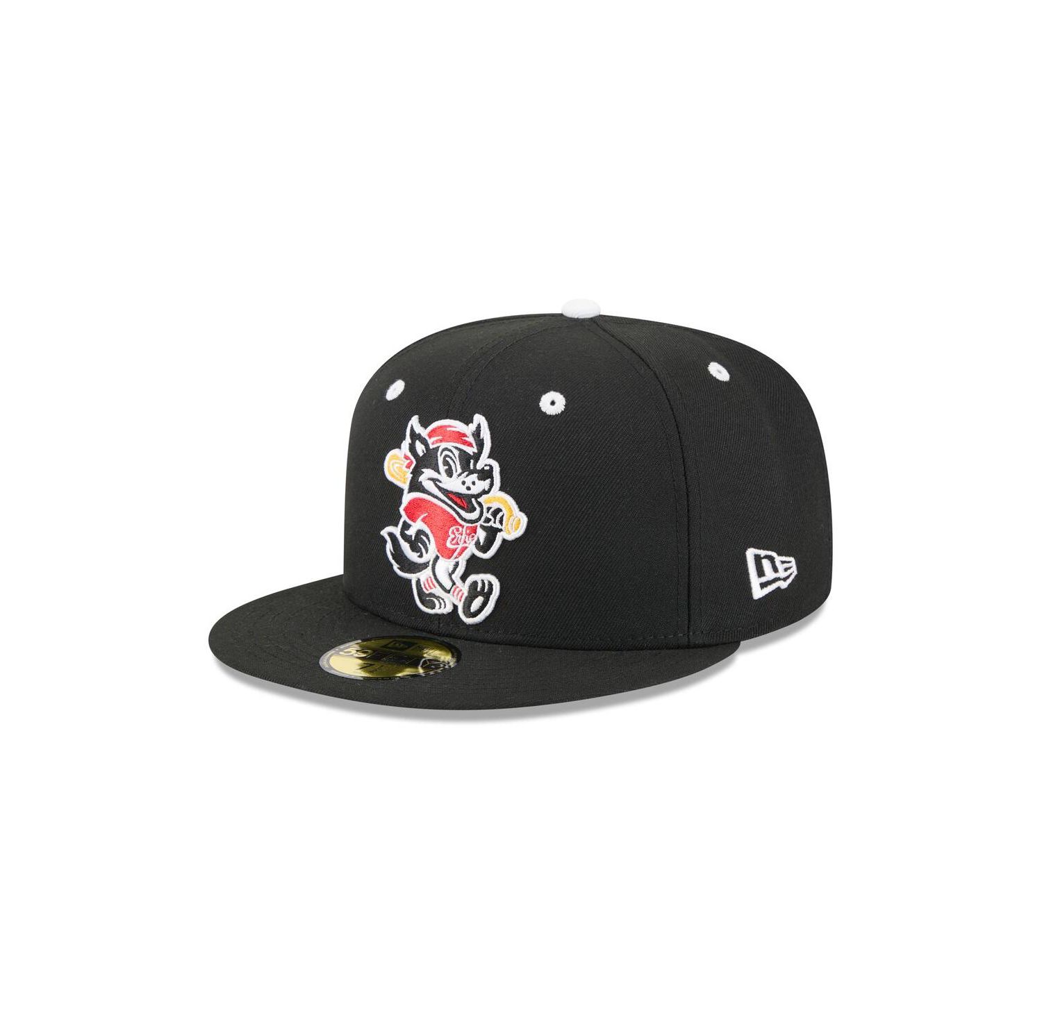 Men's Black Erie SeaWolves Theme Nights 59FIFTY Fitted Hat