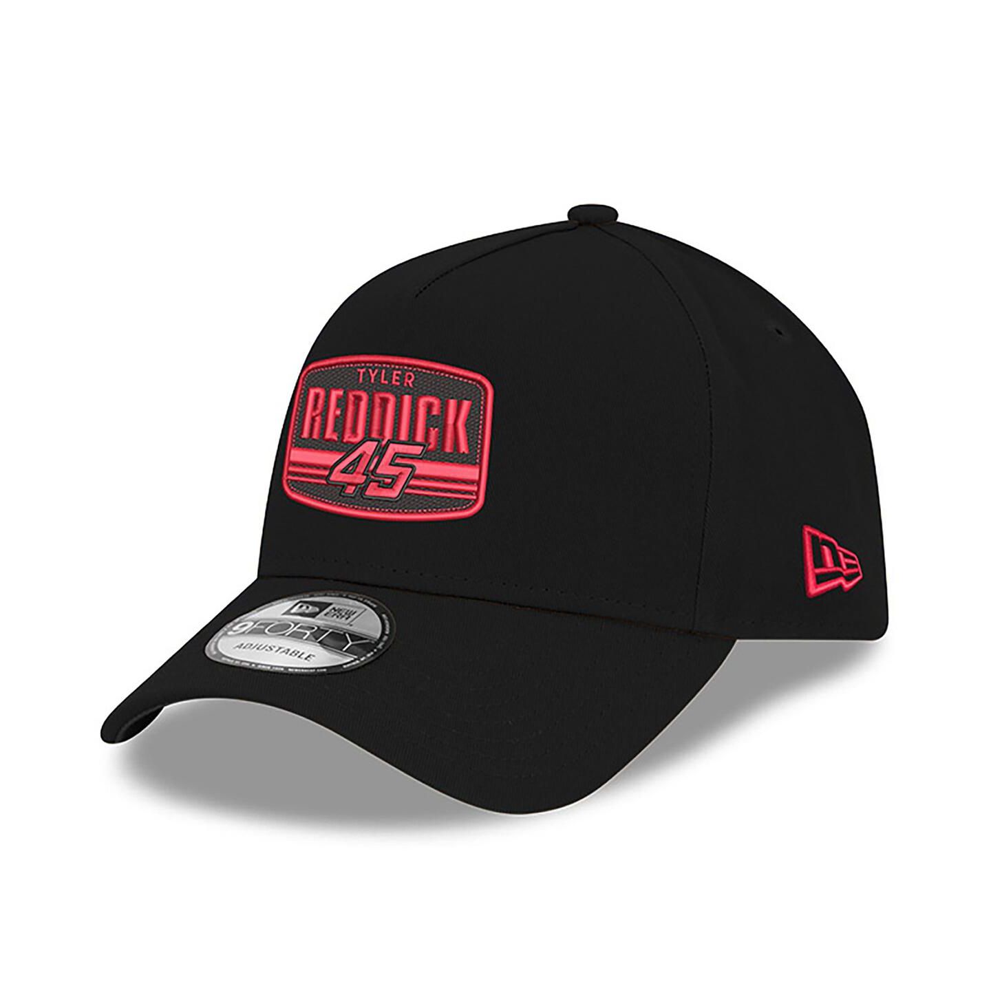 Мужская кепка New Era Black Tyler Reddick 9FORTY A-Frame Patch Adjustable Hat — фото 1