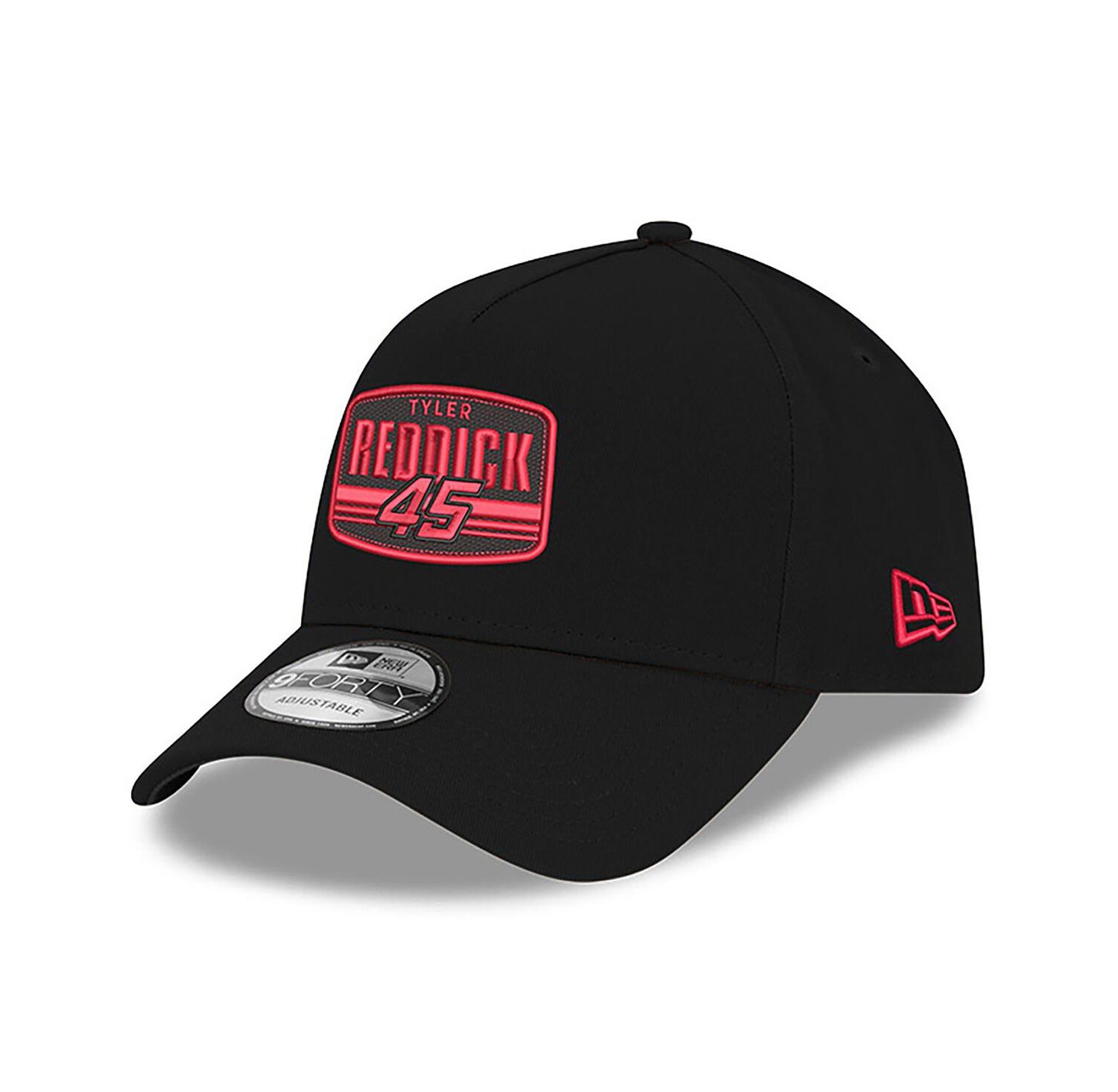 Men's Black Tyler Reddick 9FORTY A-Frame Patch Adjustable Hat