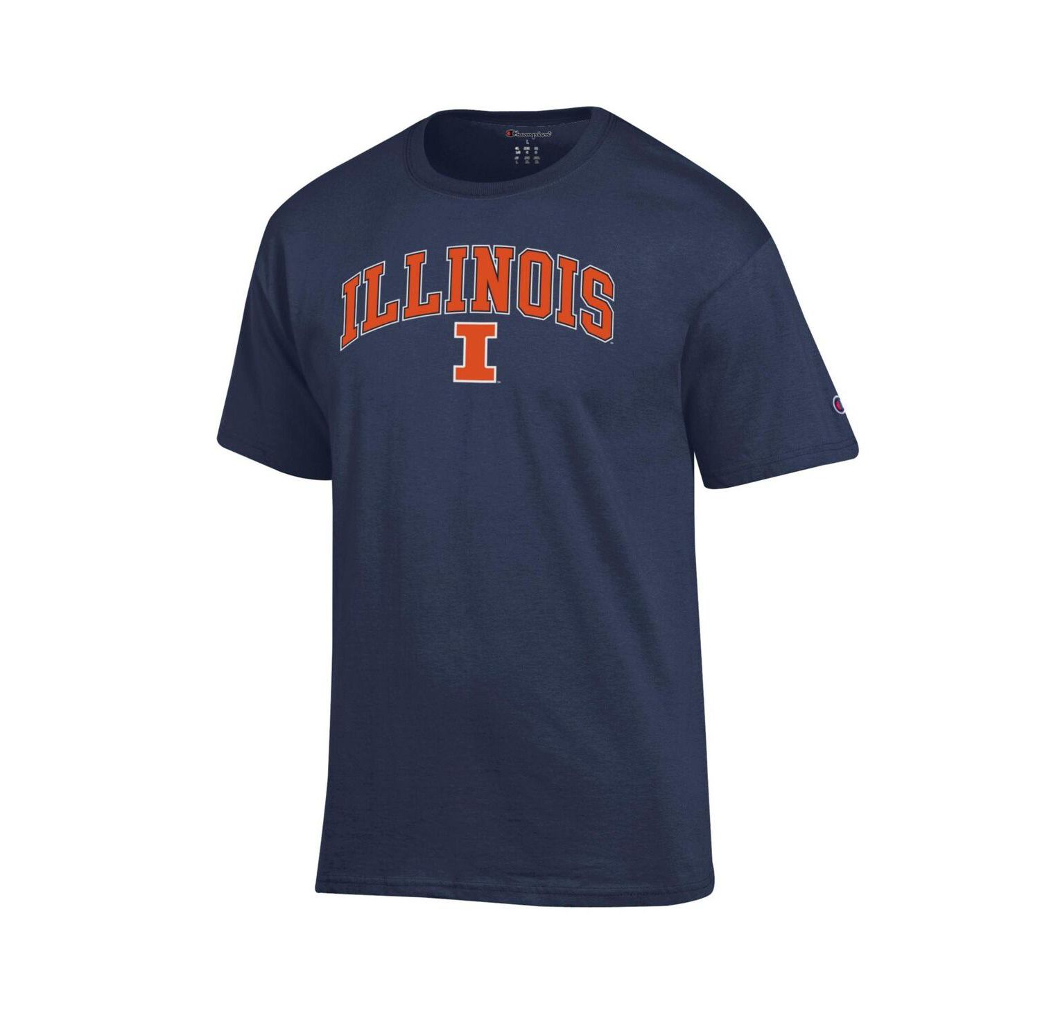 Men's Orange Illinois Fighting Illini Arch Over Logo T-Shirt