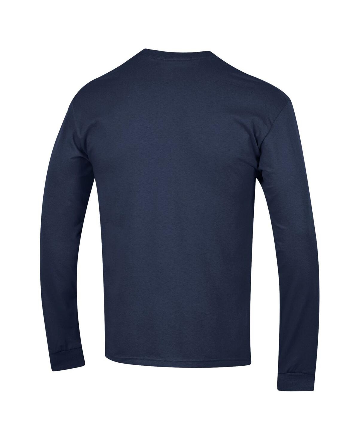 Champion Big Boys And Girls Navy Michigan Wolverines Arch Over Logo Long Sleeve T-shirt In Blue