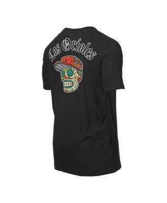 Men's Black Baltimore Orioles Sugar Skulls T-Shirt