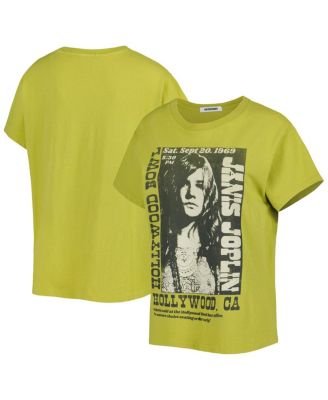Daydreamer - Women's Green Janis Joplin Graphic Tour T-Shirt