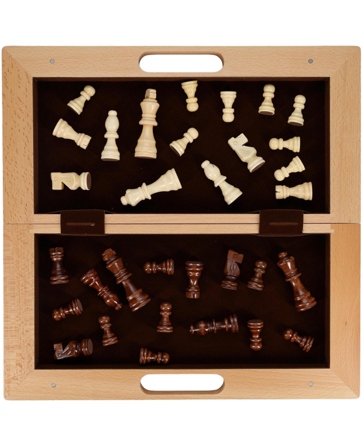 We Games Folding Wood Travel Chess Set