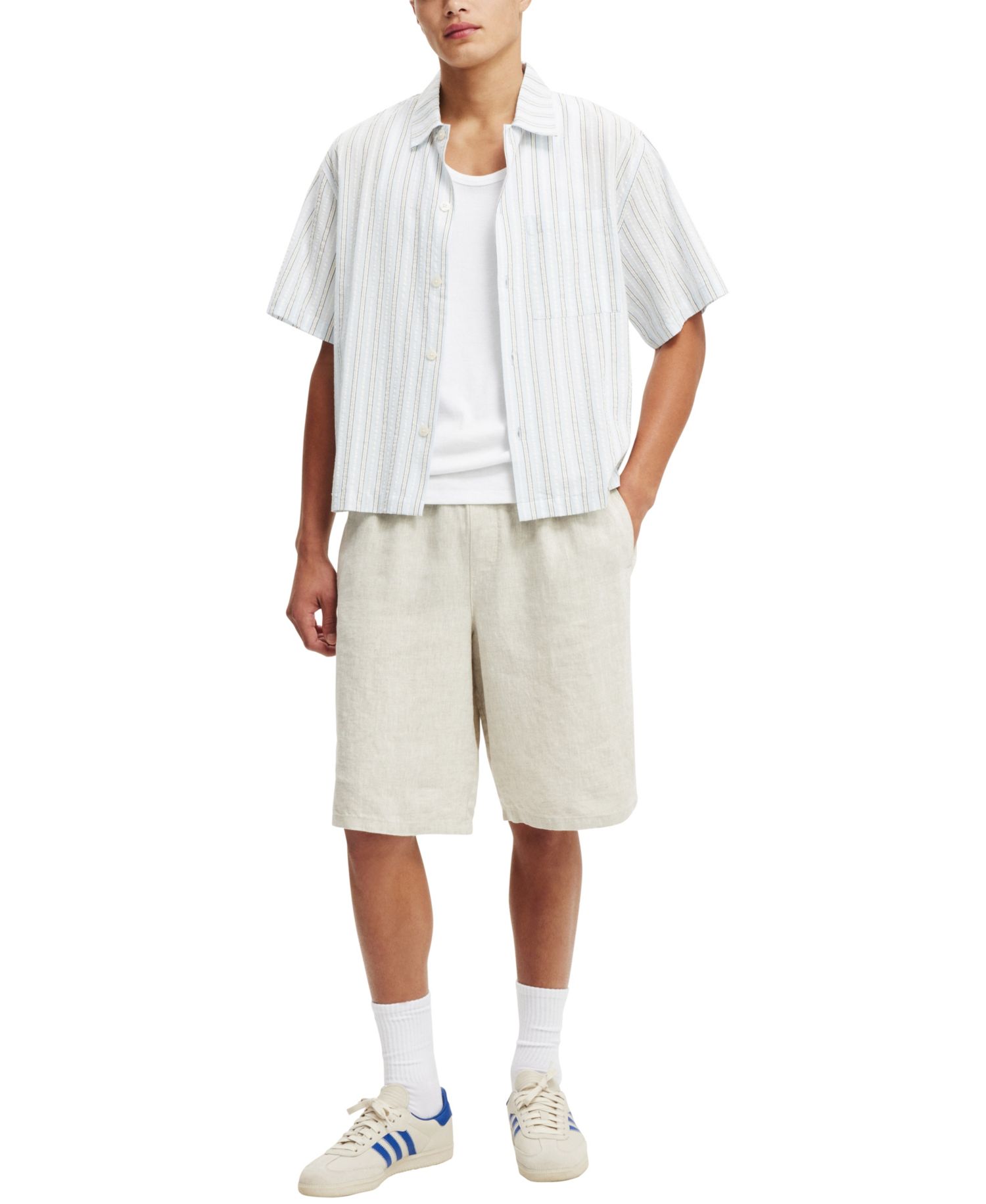 Men's Baggy Linen Shorts
