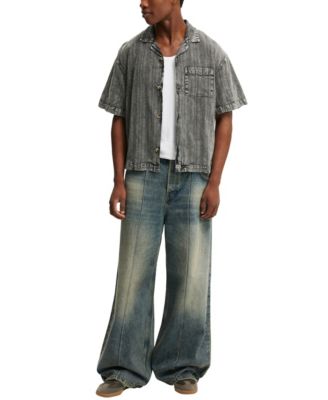 Men's Washed Box Fit Short Sleeve Shirt